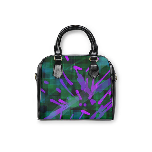 Daphne:  Vibrant Abstract Shoulder Handbag - Stylish Large Tote for Everyday Use