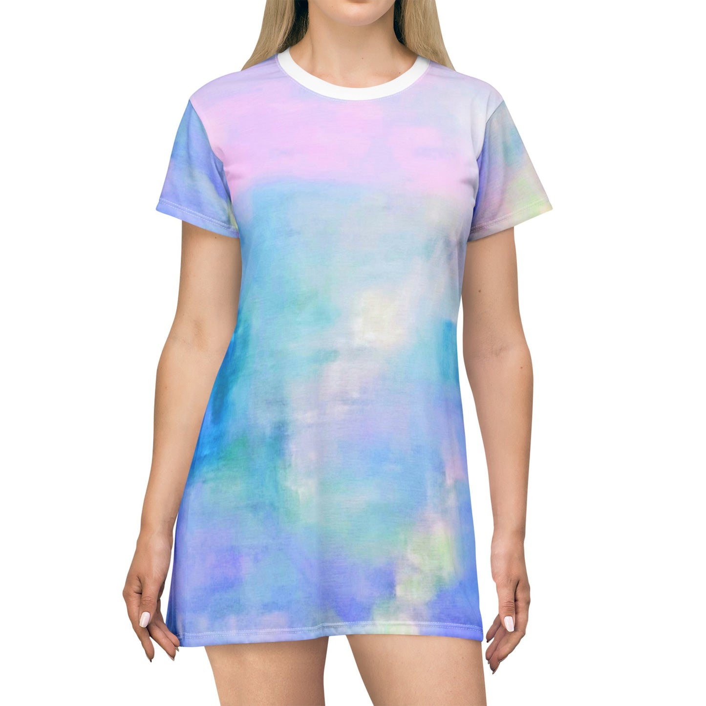 Pastel Air:  T-Shirt Dress (AOP)