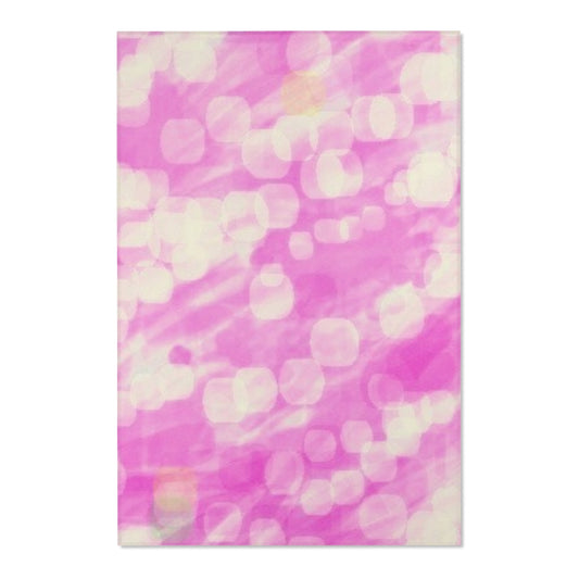 Anew: 48"x72" Pink Abstract Area Rug, Soft Floor Mat, Cozy Home Decor, Boho Style Carpet, Living Room Mat, Pink Area Rug