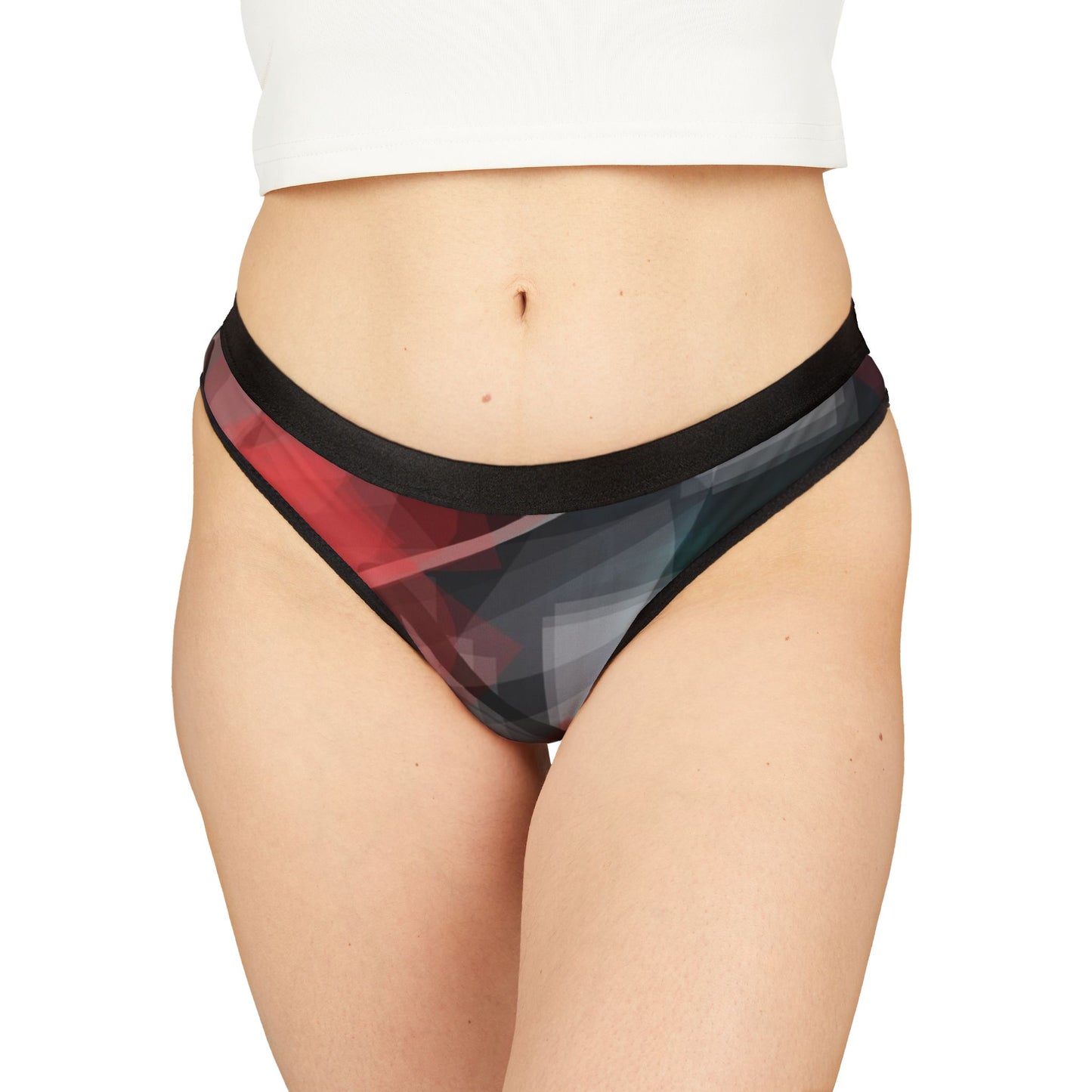 Micah:  Abstract Art Women's Thongs - Stylish and Comfortable Everyday Lingerie