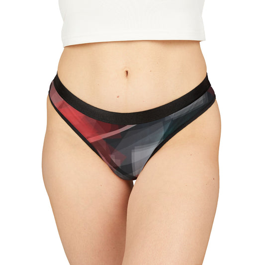 Micah:  Abstract Art Women's Thongs - Stylish and Comfortable Everyday Lingerie