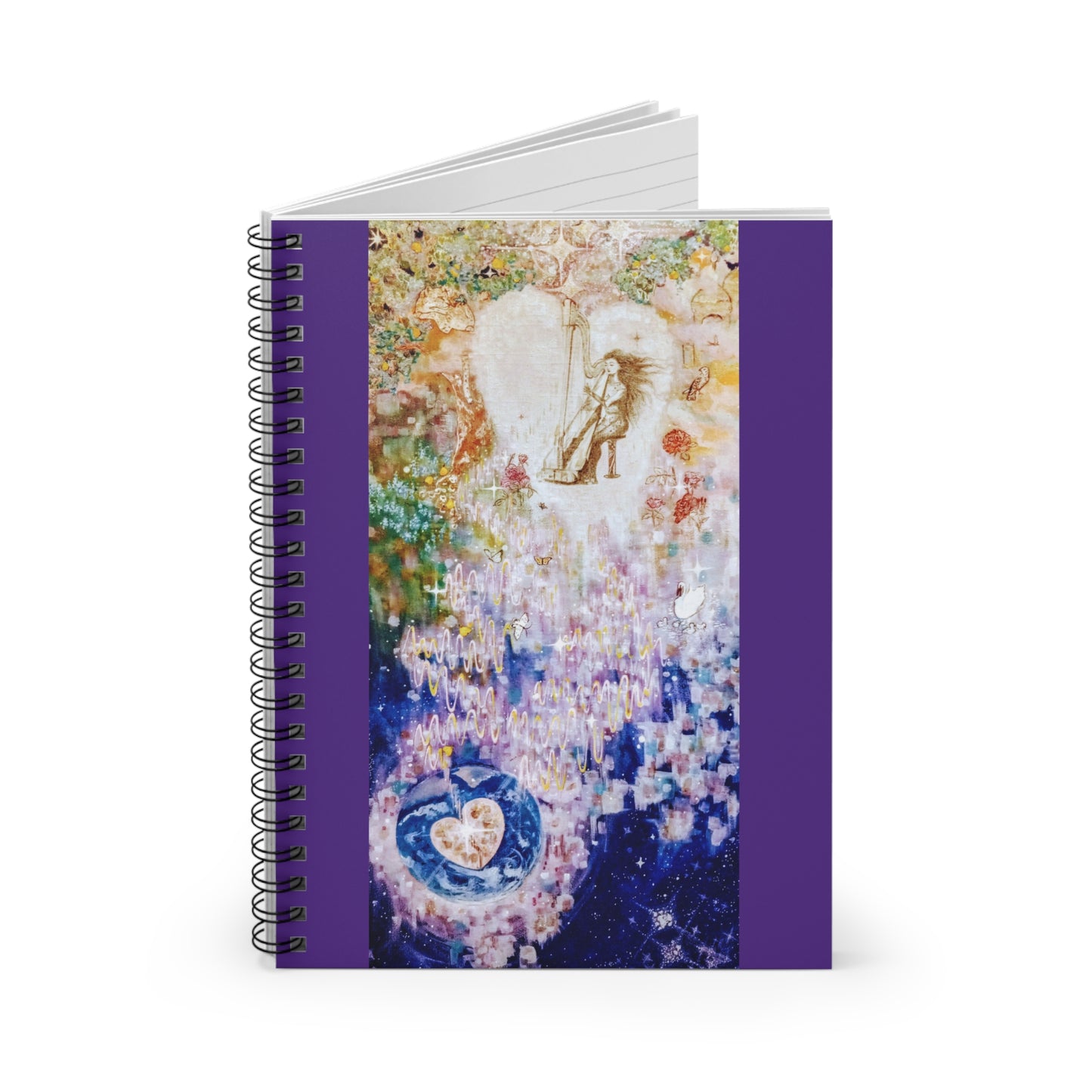 Love Vibes to Earth:  Spiral Notebook - Ruled Line