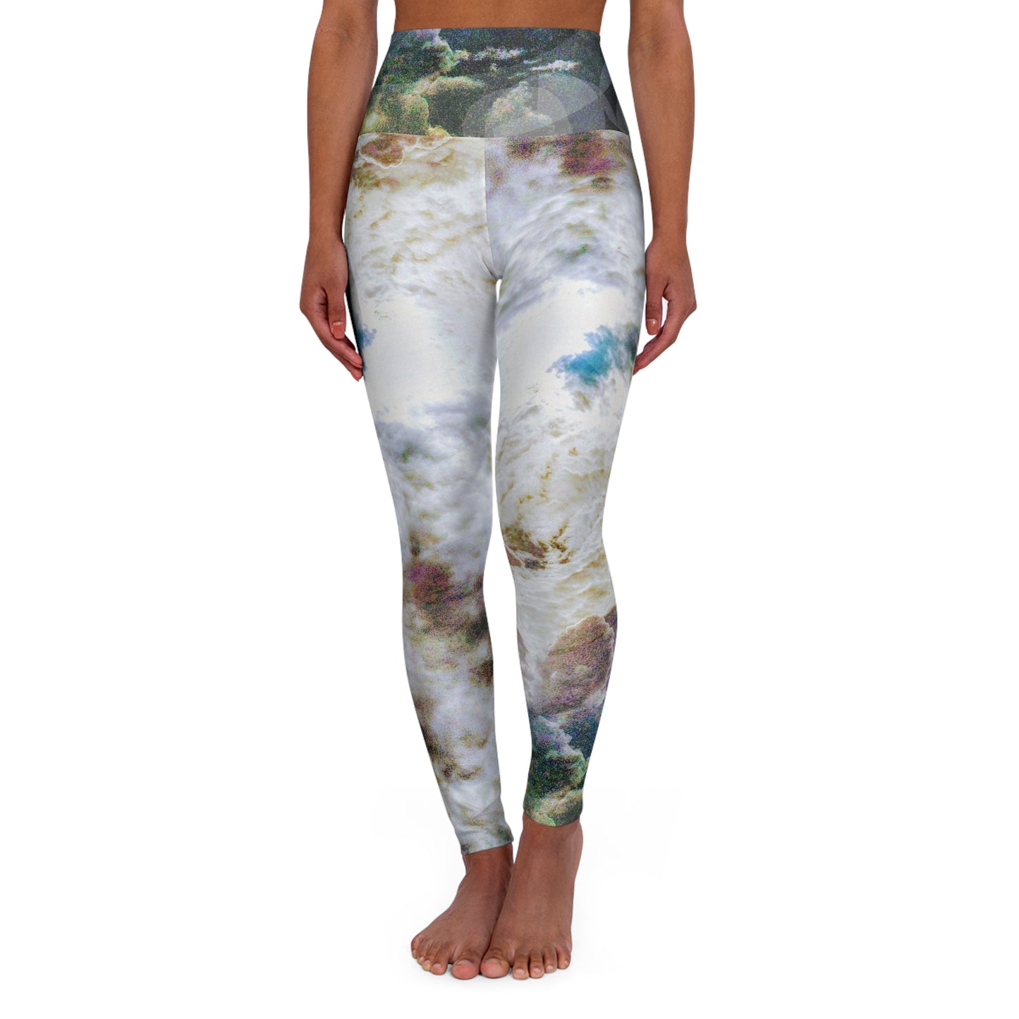 Portalis:  Ethereal High Waisted Leggings, Stylish Activewear, Fitness Leggings, Fashion Streetwear, Trendy Leggings, Comfortable Exercise Leggings