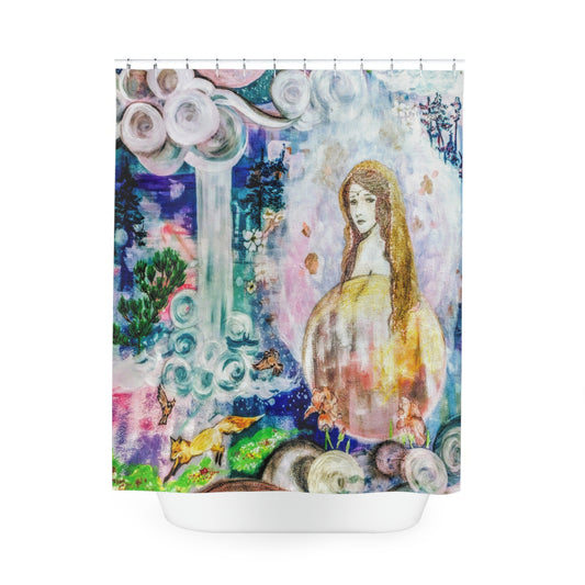 Forest Princess: Polyester Shower Curtain