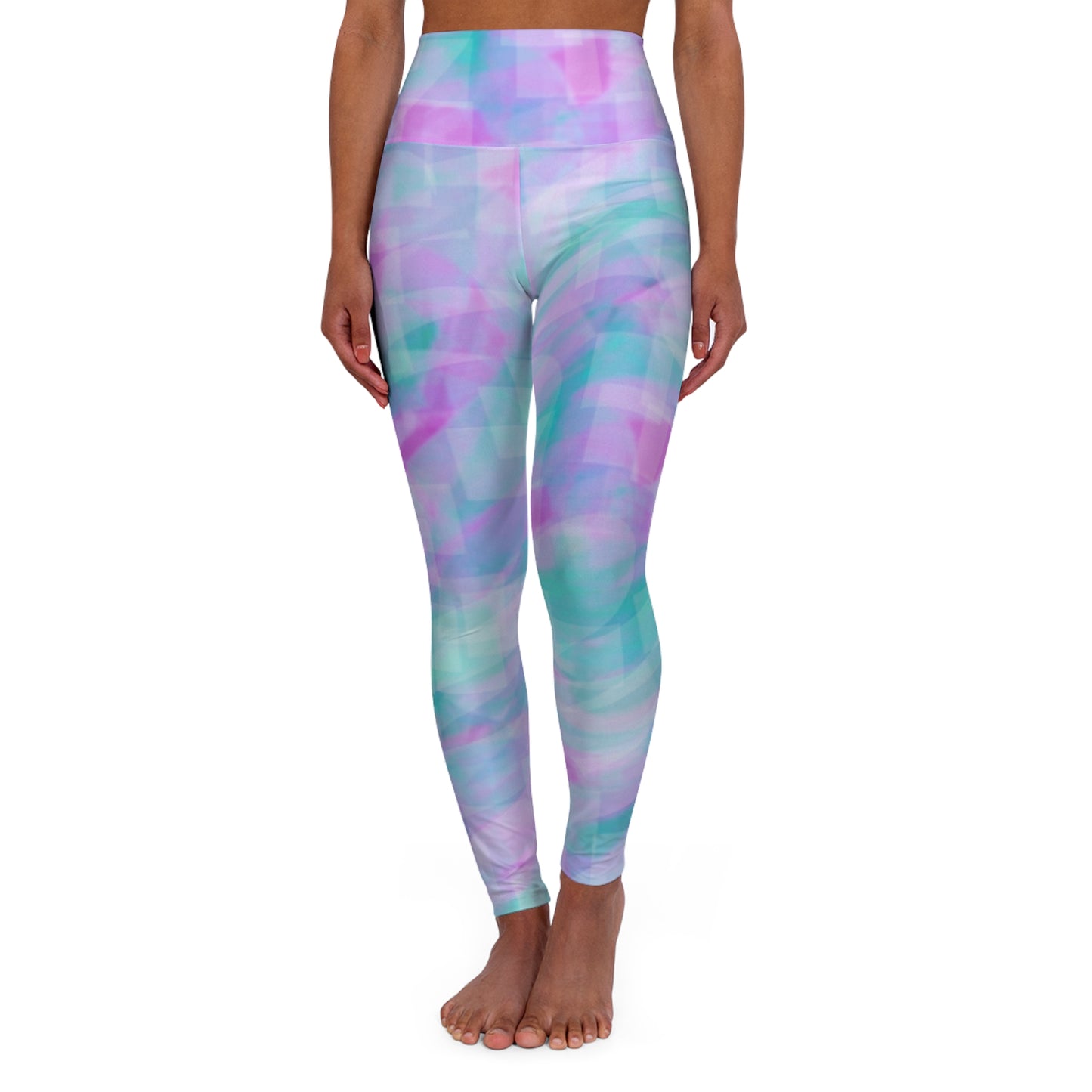 Leia: High Waisted Leggings - Colorful Workout Leggings, Fitness Leggings, Exercise Apparel, Athleisure Wear, Streetwear