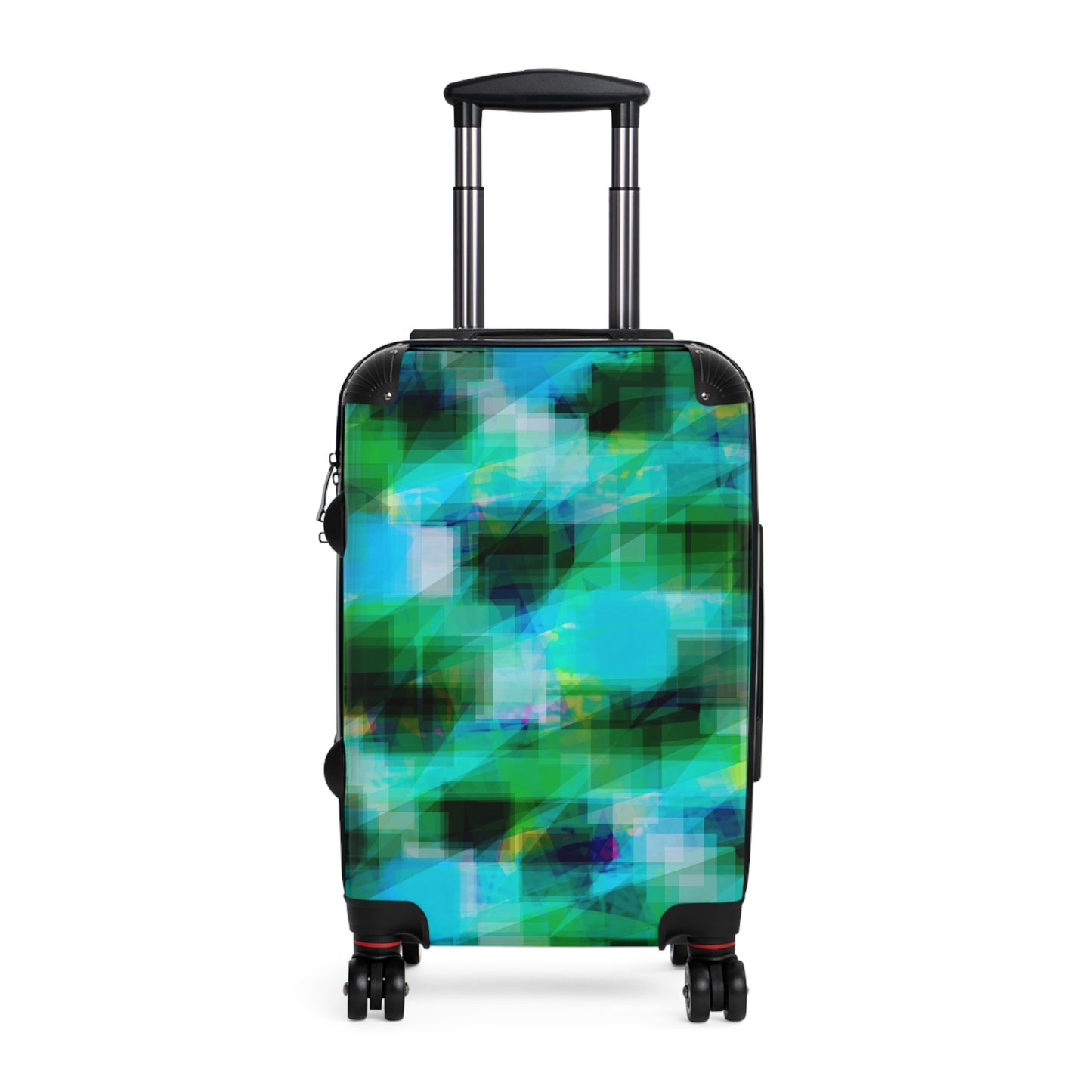 J.D.:  Vibrant Abstract Suitcase for Stylish Travelers