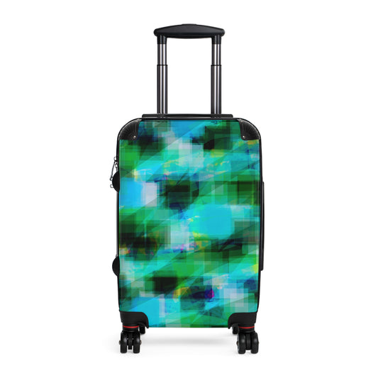 J.D.:  Vibrant Abstract Suitcase for Stylish Travelers