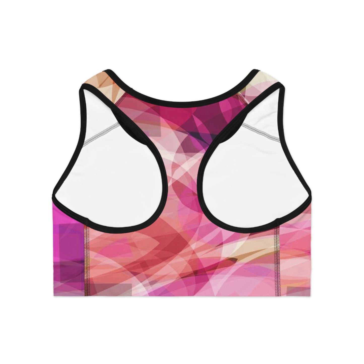 Oona: (Blk Trim) Vibrant Sports Bra for Active Women | Workout Top, Fitness Gear, Gym Essential, Dancewear