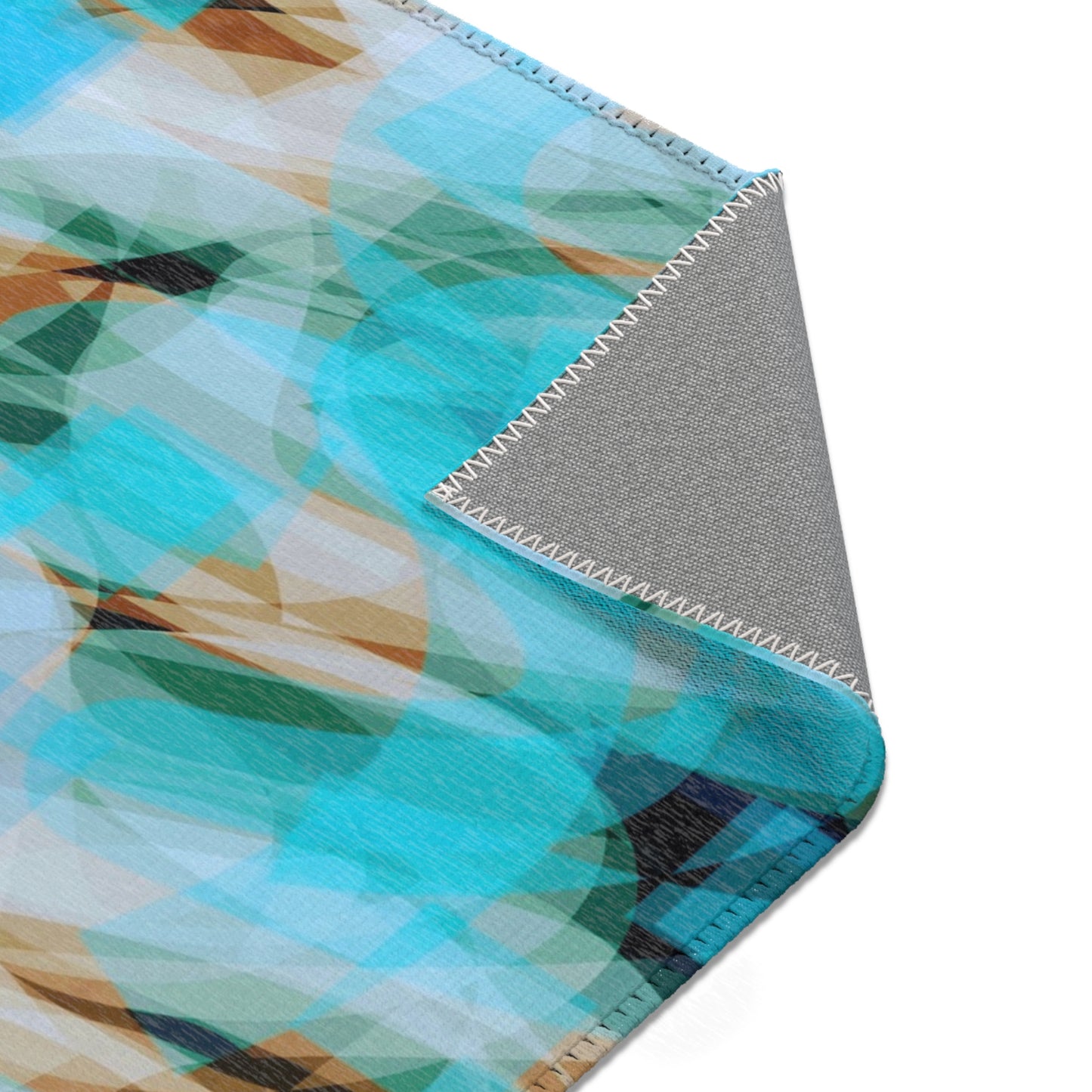 Depths:  24"x36" Abstract Blue Area Rug - Modern Home Decor, Living Room Accent, Cozy Space, Inspired Design, Relaxing Vibes