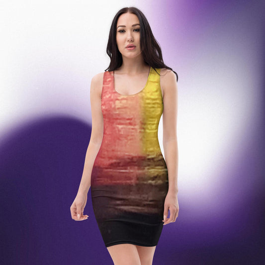 Neon Rain: Bodycon dress