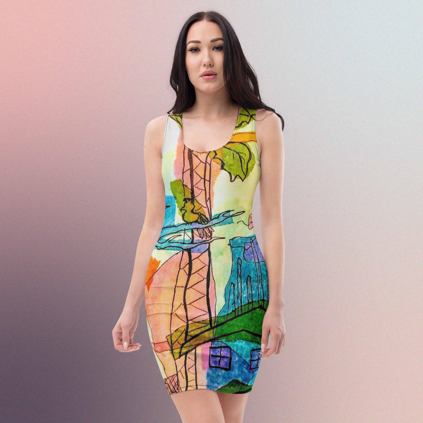 Sunset Village: Bodycon dress