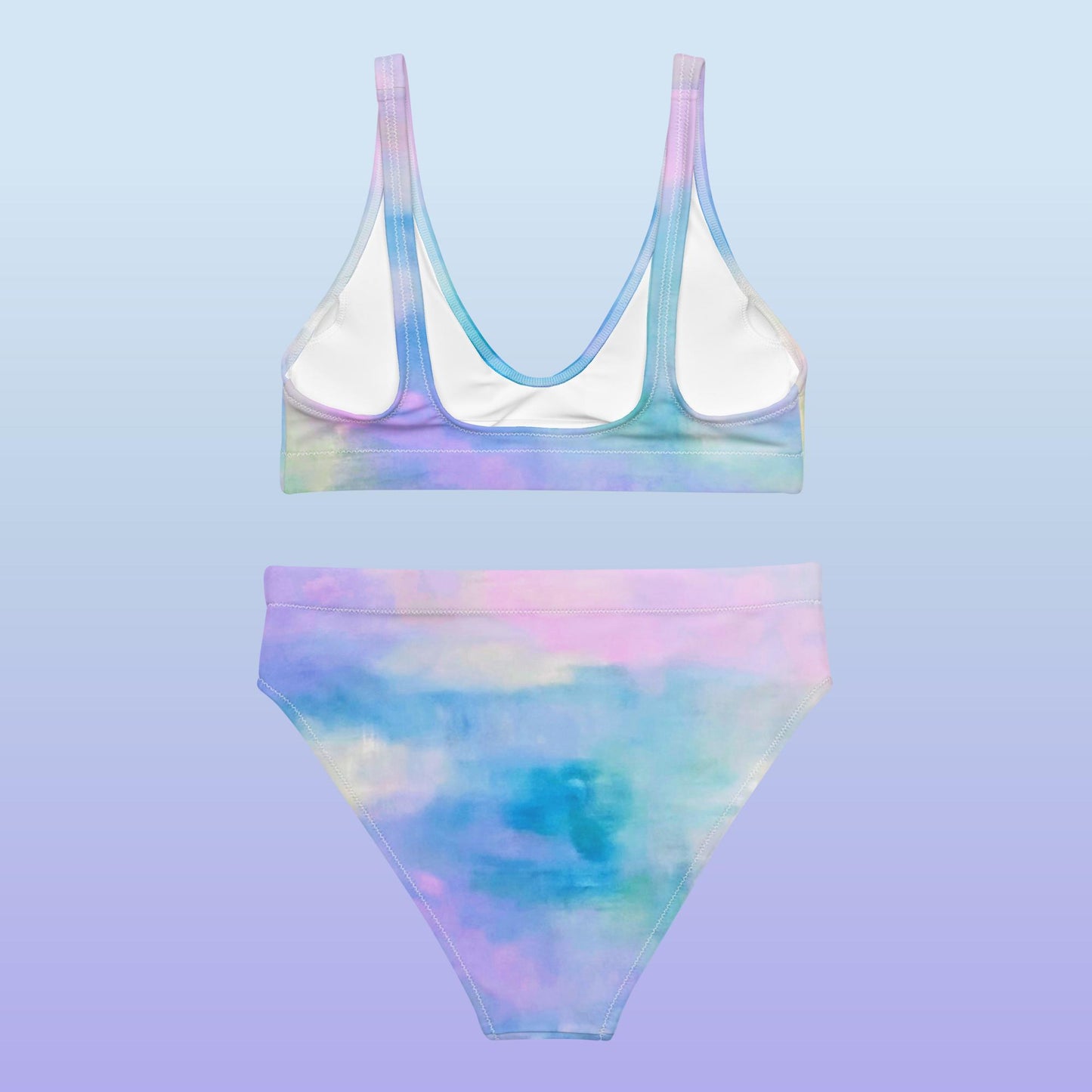 Pastel Air: Recycled high-waisted bikini