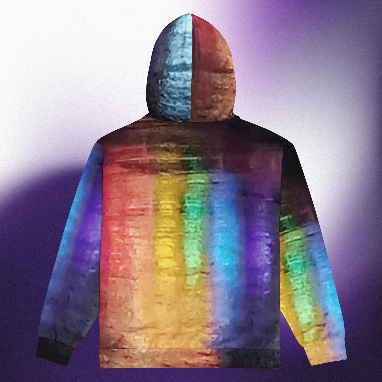 Neon Rain: Unisex zip hoodie