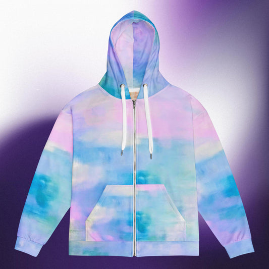 Pastel Air: Unisex zip hoodie