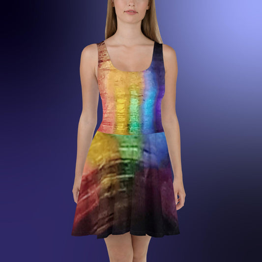 Neon Rain: Skater Dress