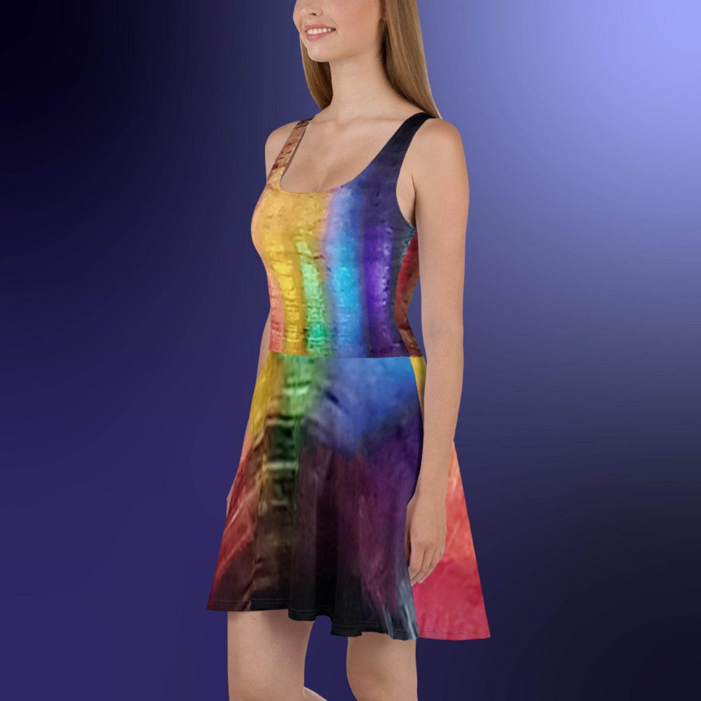 Neon Rain: Skater Dress