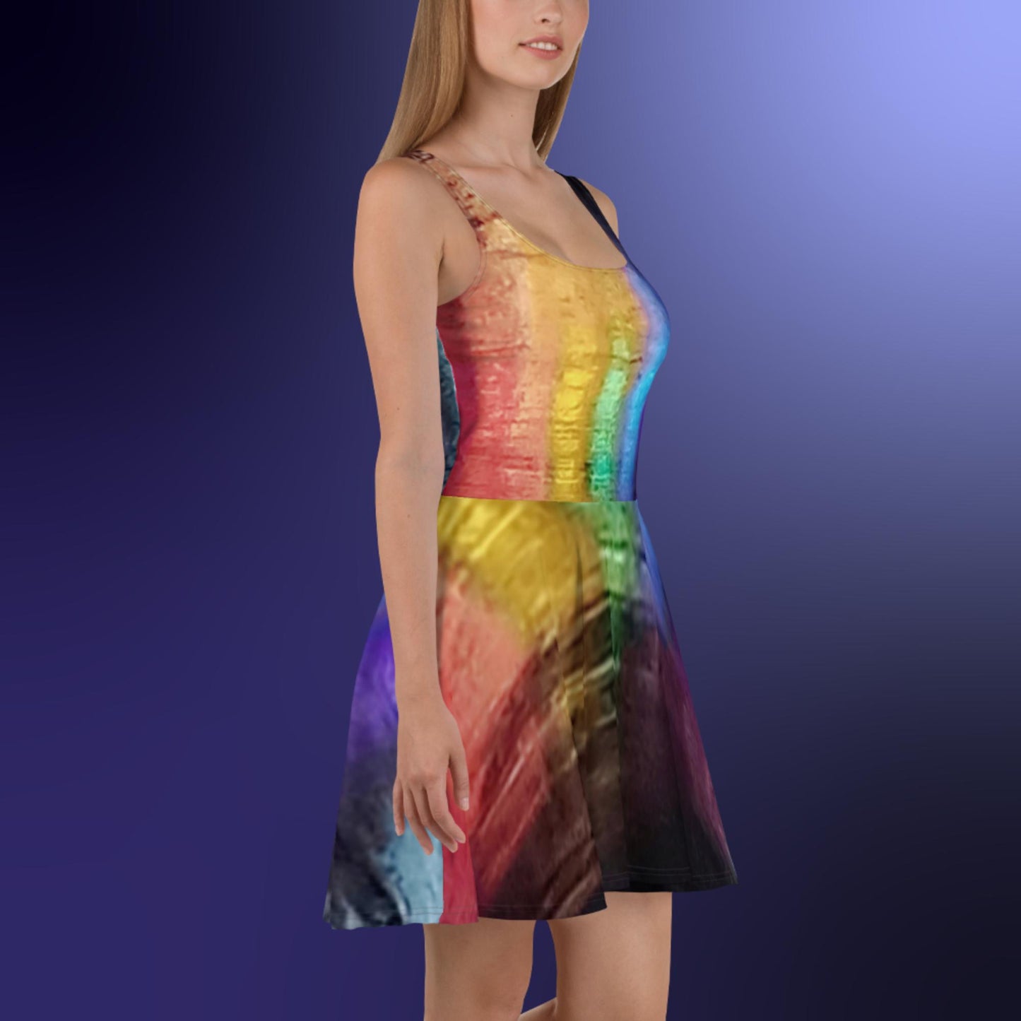 Neon Rain: Skater Dress