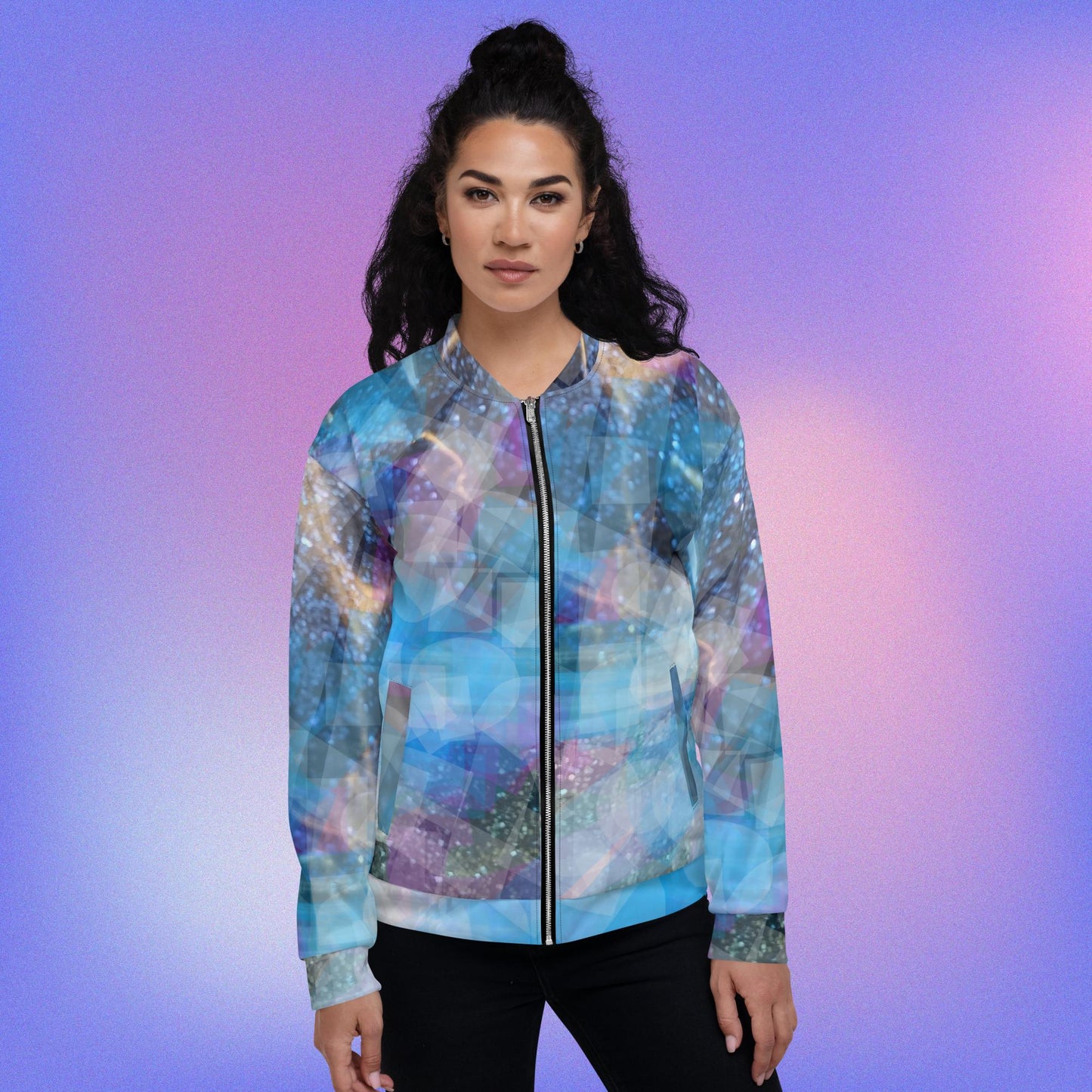 Sapphire Fuel:  Unisex Bomber Jacket