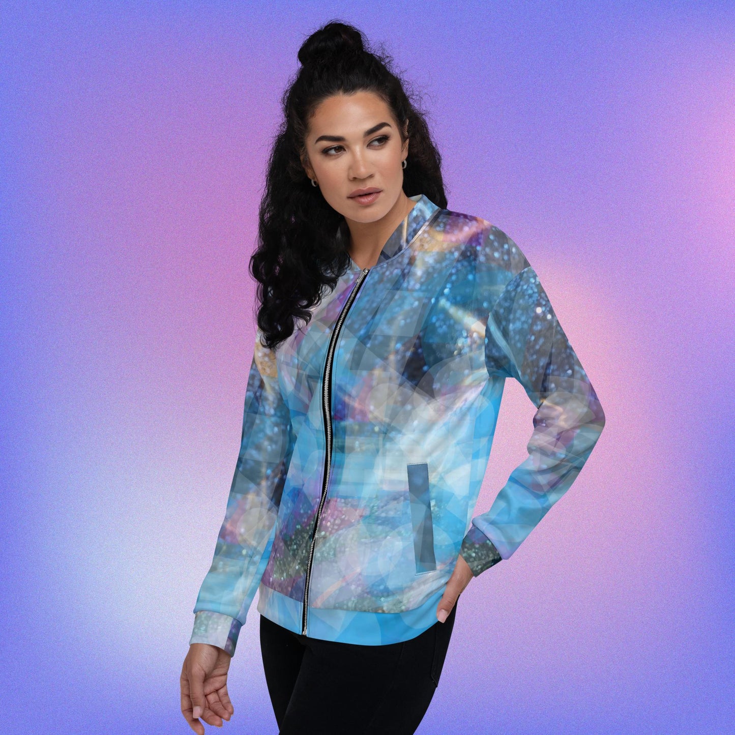 Sapphire Fuel:  Unisex Bomber Jacket