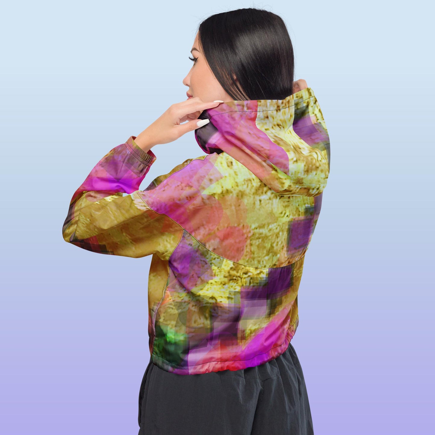 Hazel:  Women’s cropped windbreaker