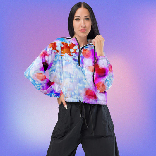 Effervescent:  Women’s cropped windbreaker