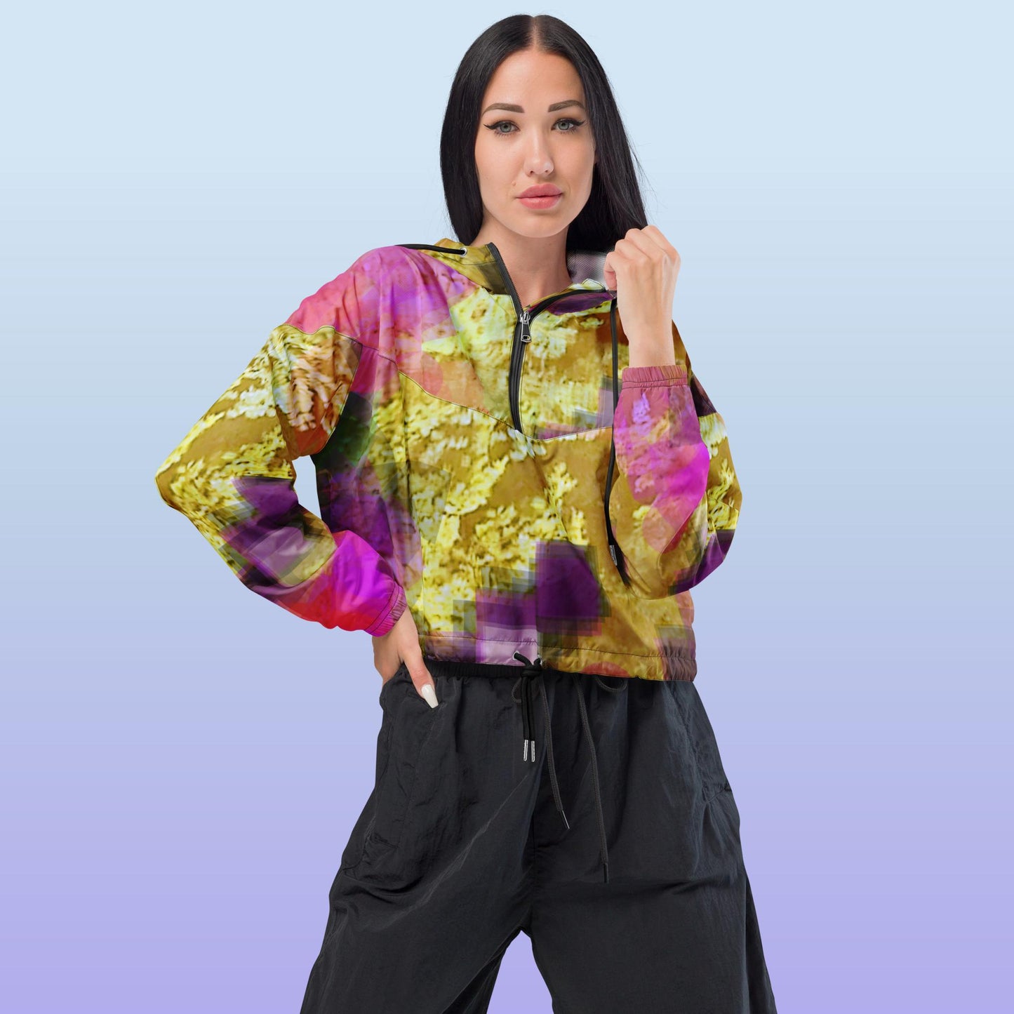 Hazel:  Women’s cropped windbreaker