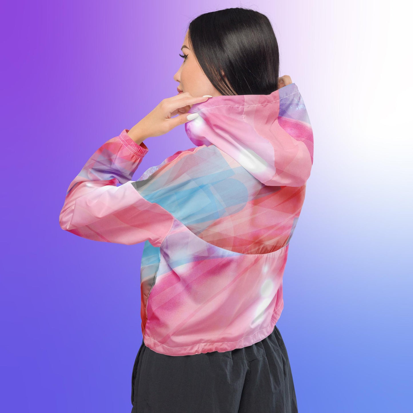 Luminous:  Women’s cropped windbreaker