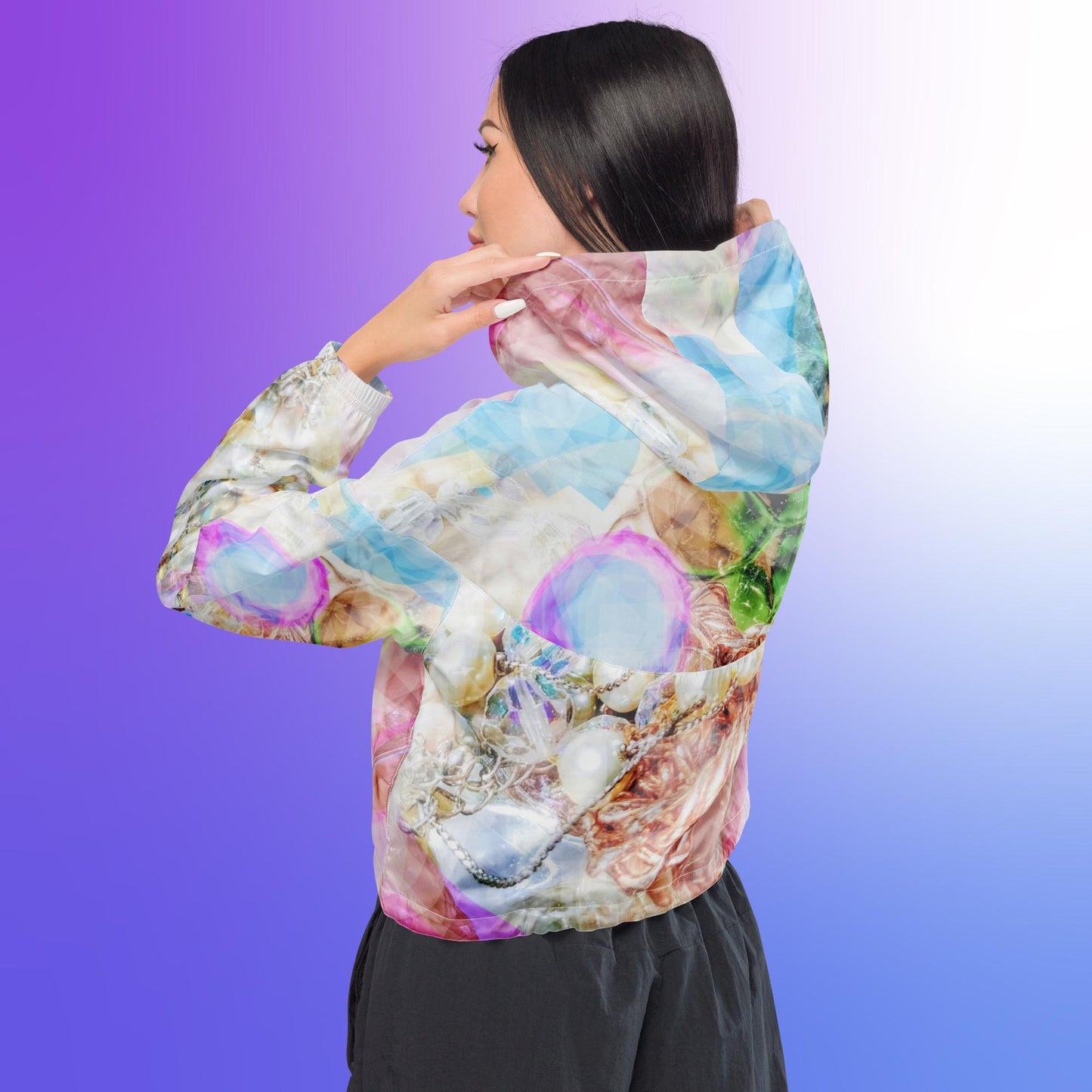 Hidden Treasure:  Women’s cropped windbreaker