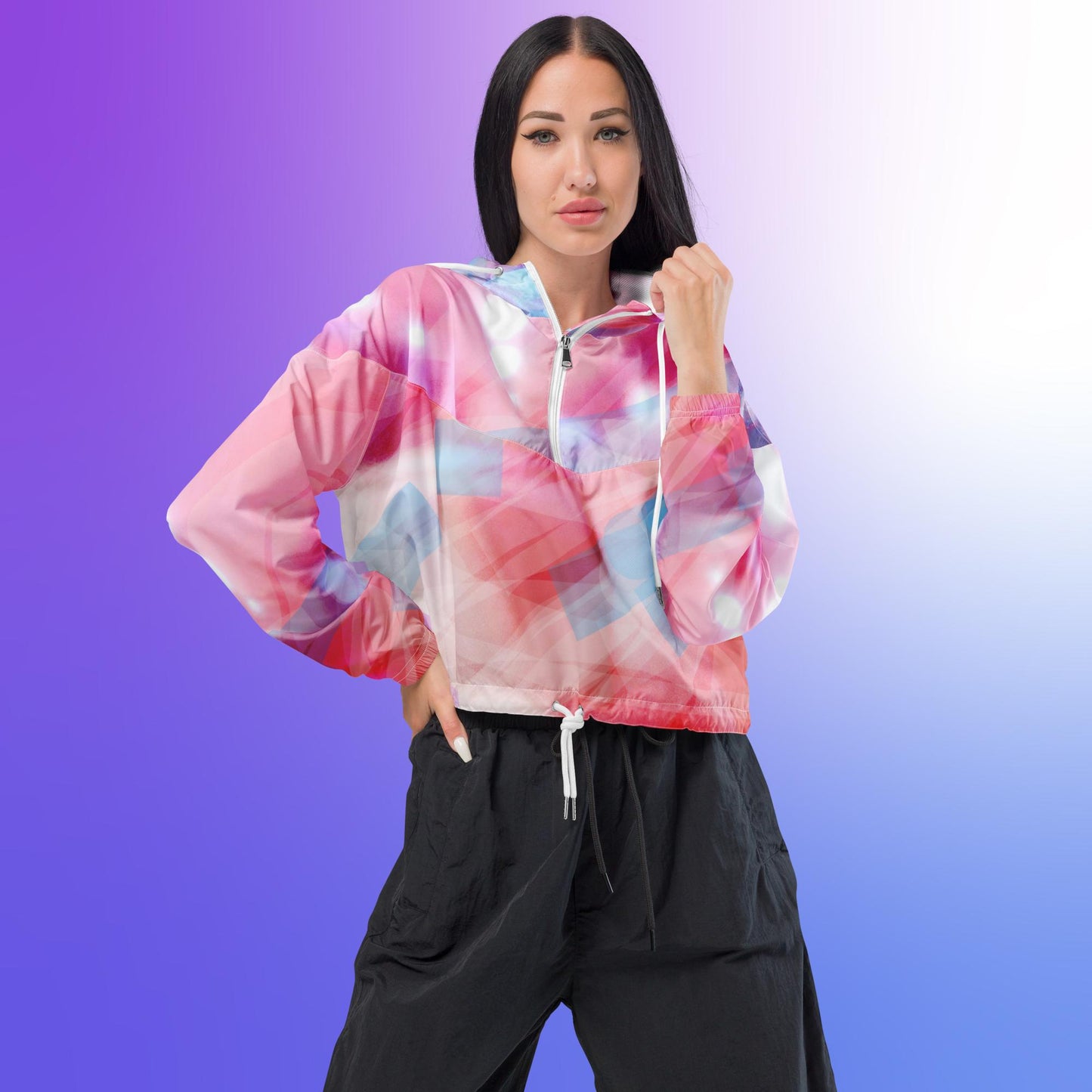 Luminous:  Women’s cropped windbreaker