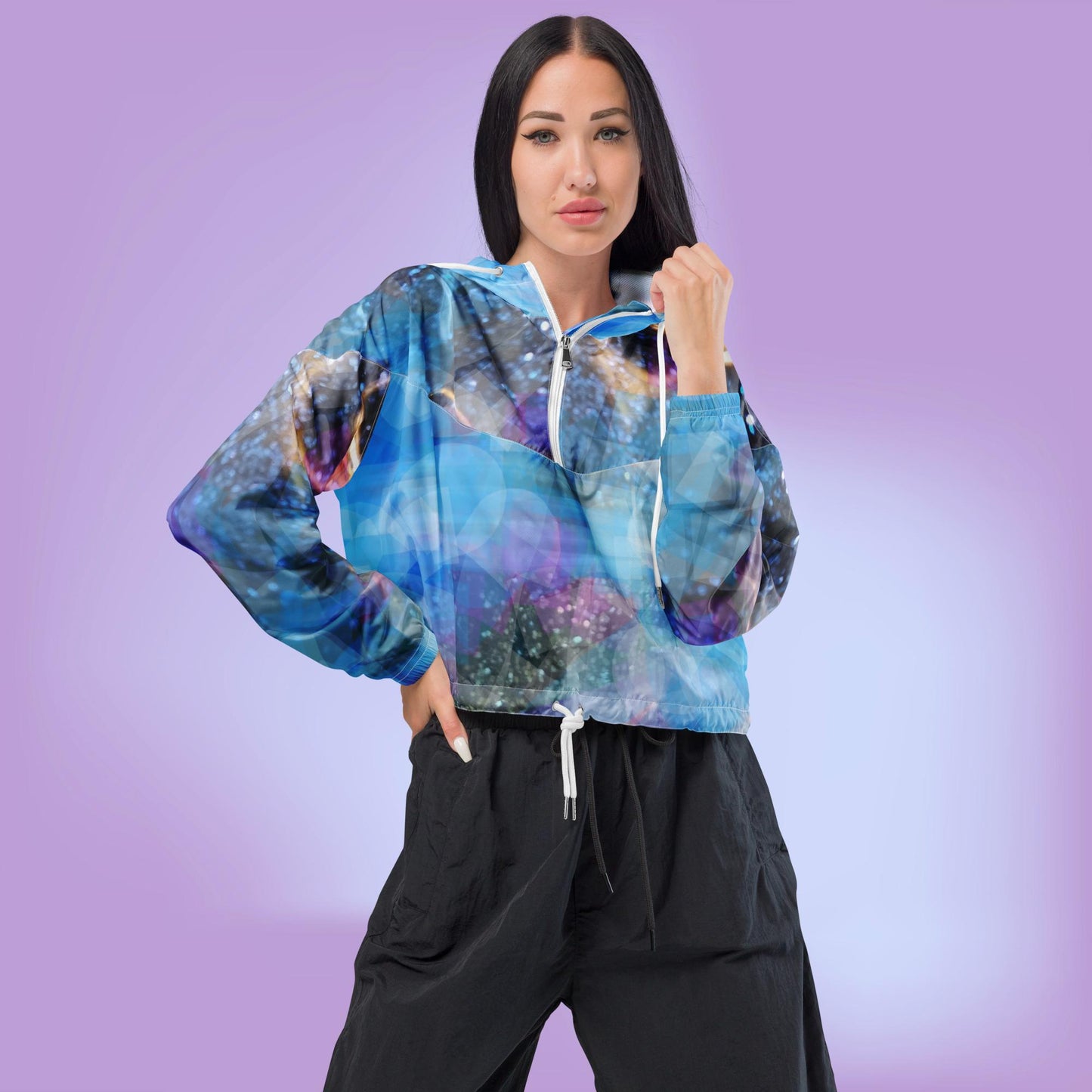 Sapphire Fuel:  Women’s cropped windbreaker