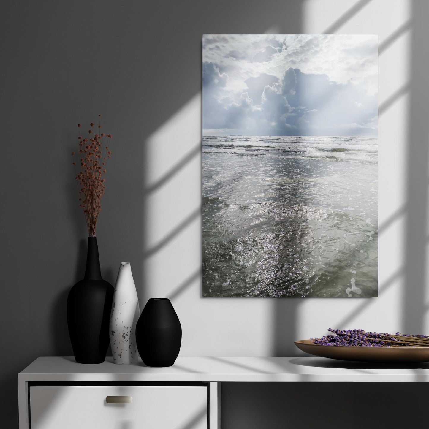 Silver Sea:  Metal prints