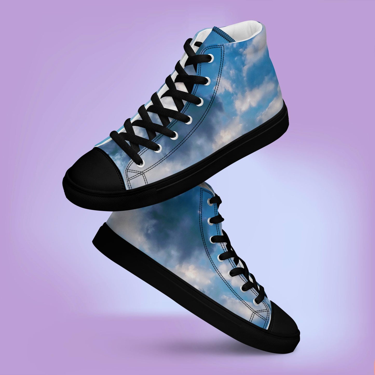 Break of Day: Women’s high top canvas shoes:  BK