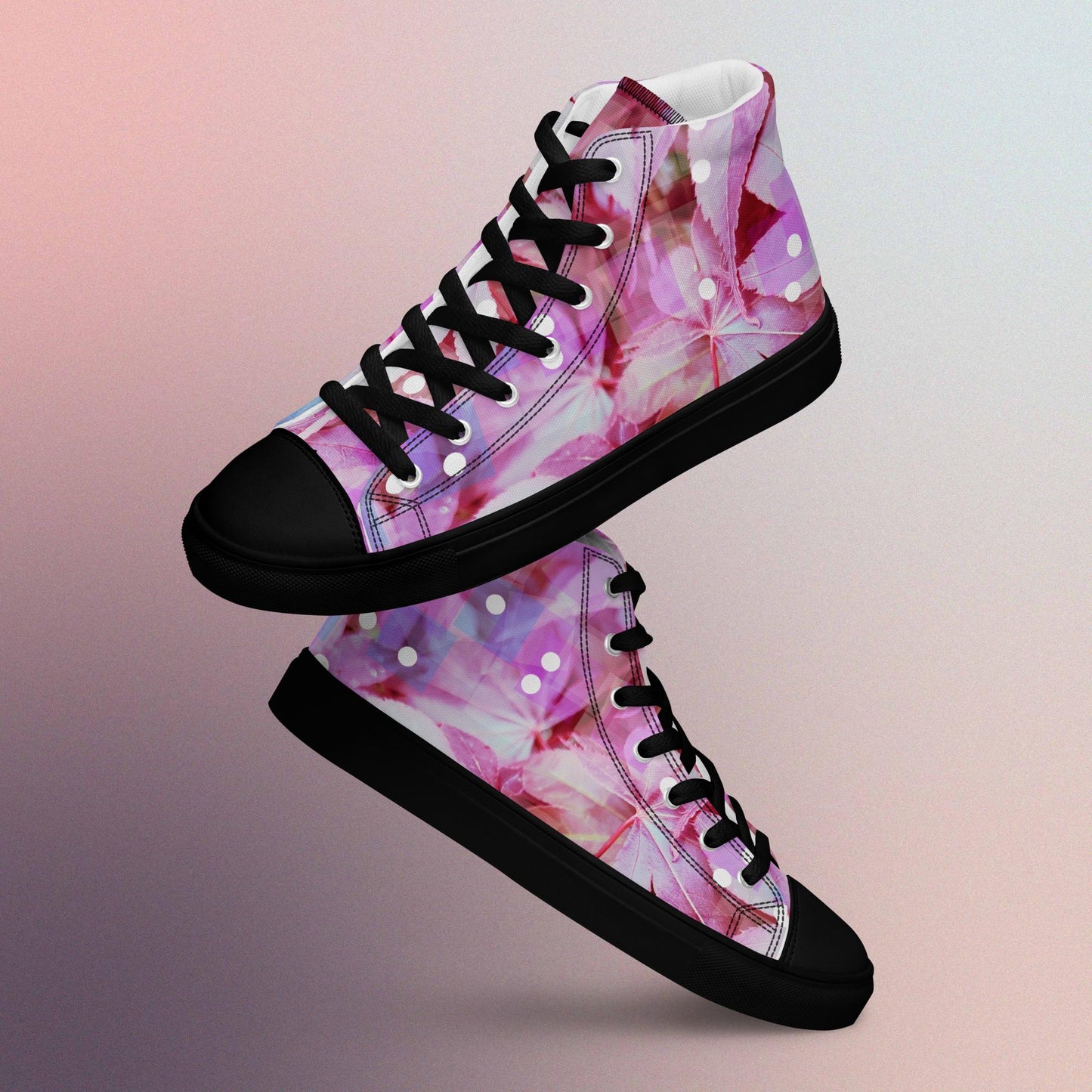 Maple Wine:  Women’s high top canvas shoes:  BK