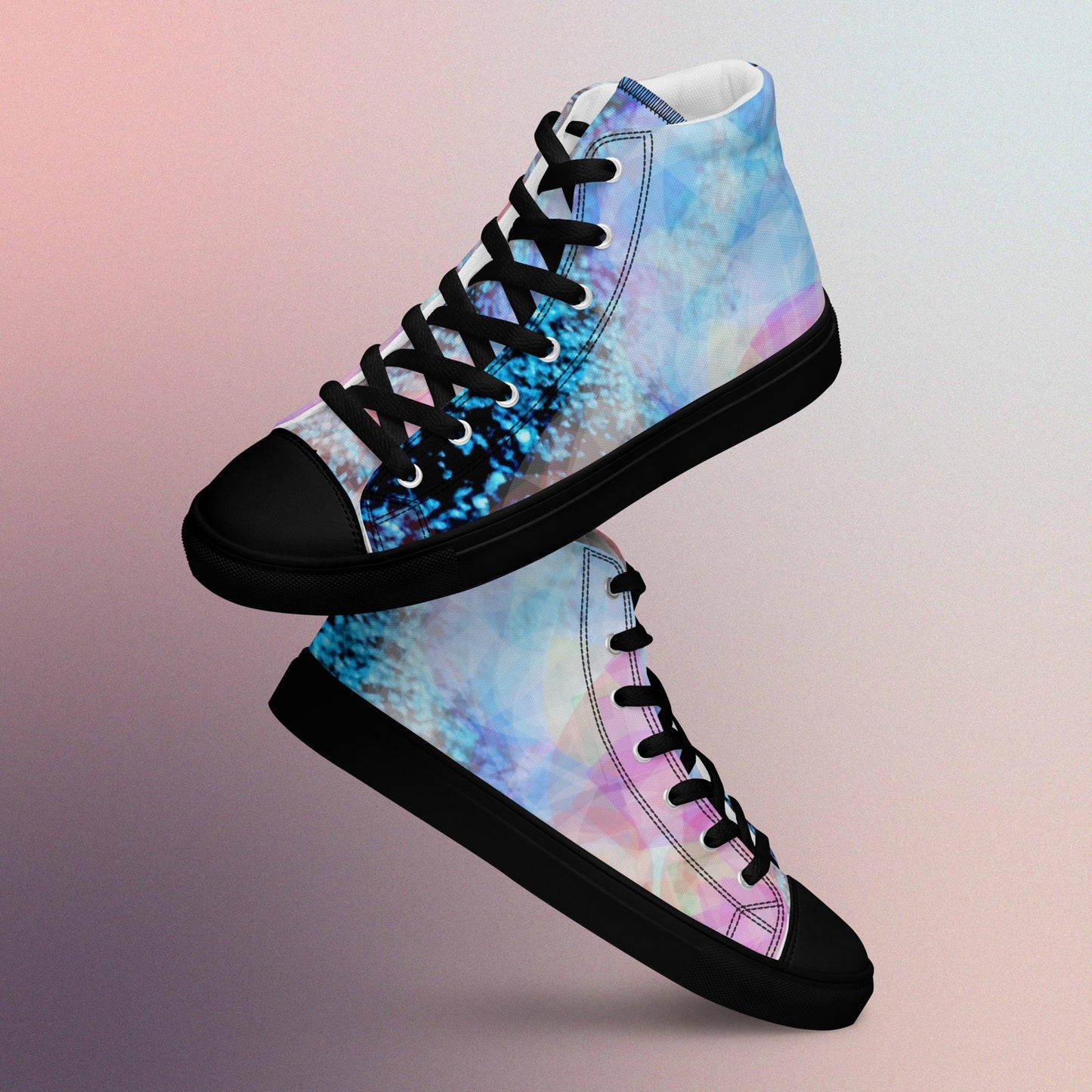 Glowy:  Women’s high top canvas shoes:  BK