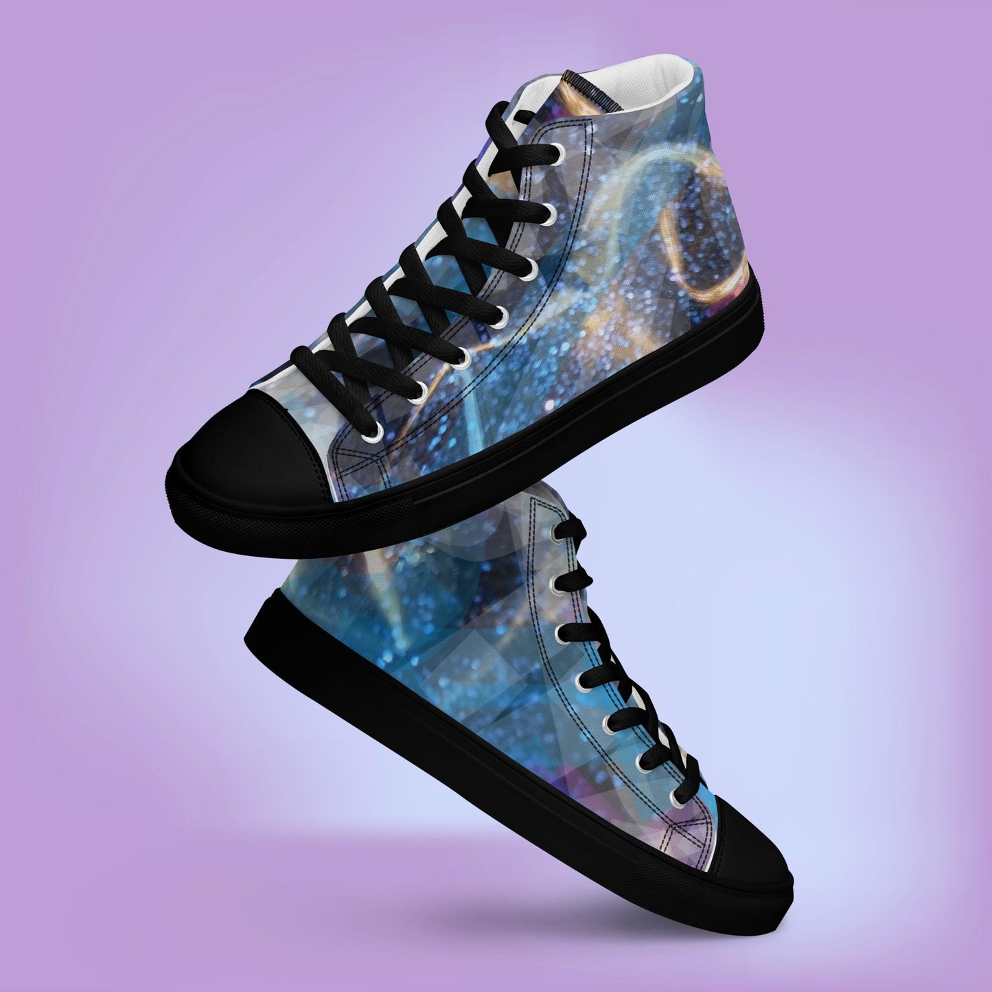 Sapphire Fuel:  Women’s high top canvas shoes: BK