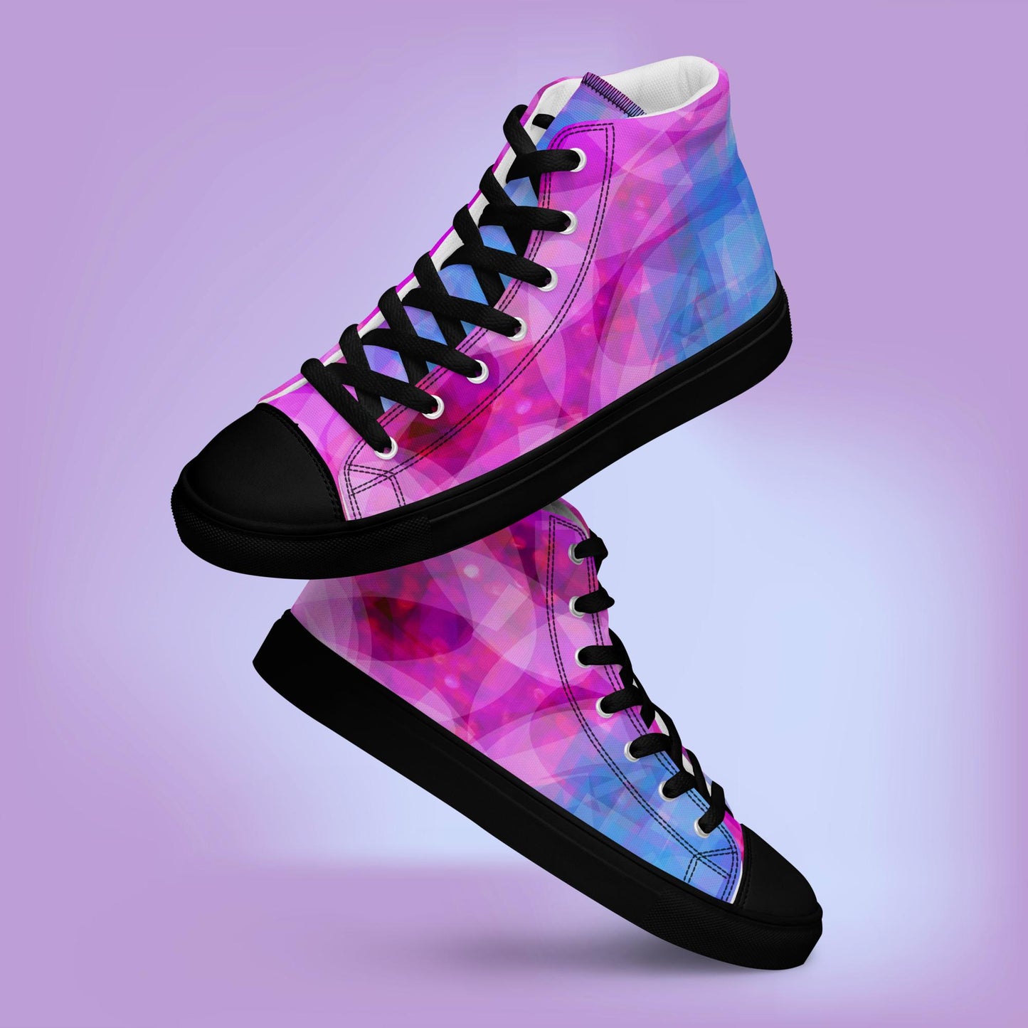 Ula:  Women’s high top canvas shoes:  BK