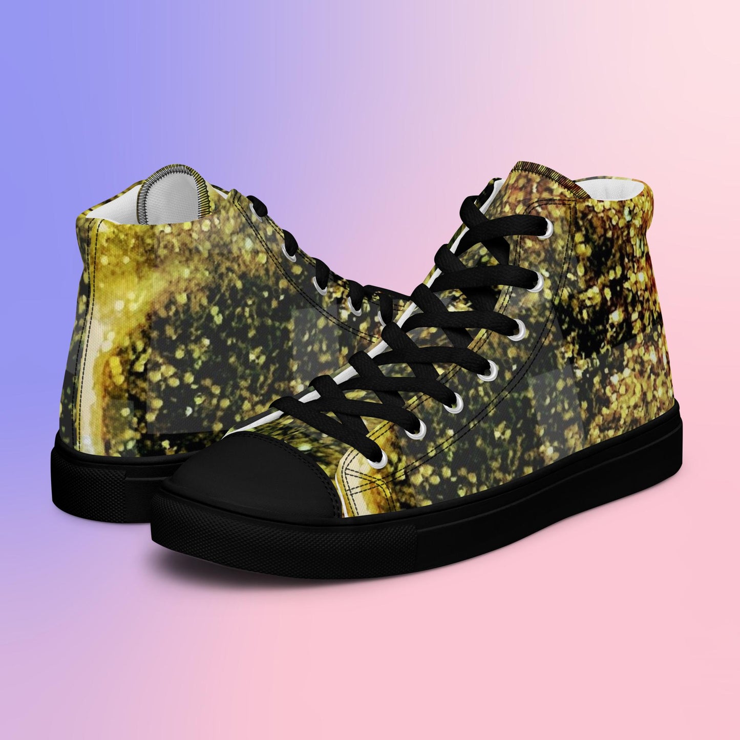 Freestyle Goldie:  Women’s high top canvas shoes:  BK