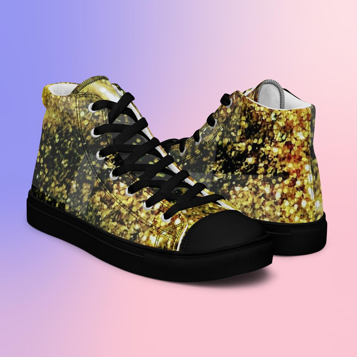 Freestyle Goldie:  Women’s high top canvas shoes:  BK