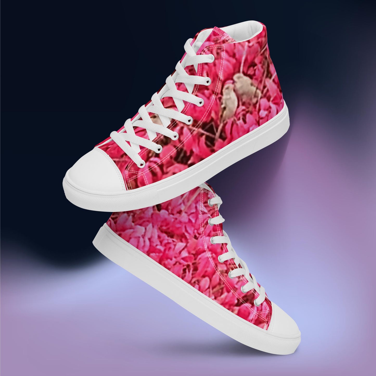 Sweet Birds: Women’s high top canvas shoes:  WH