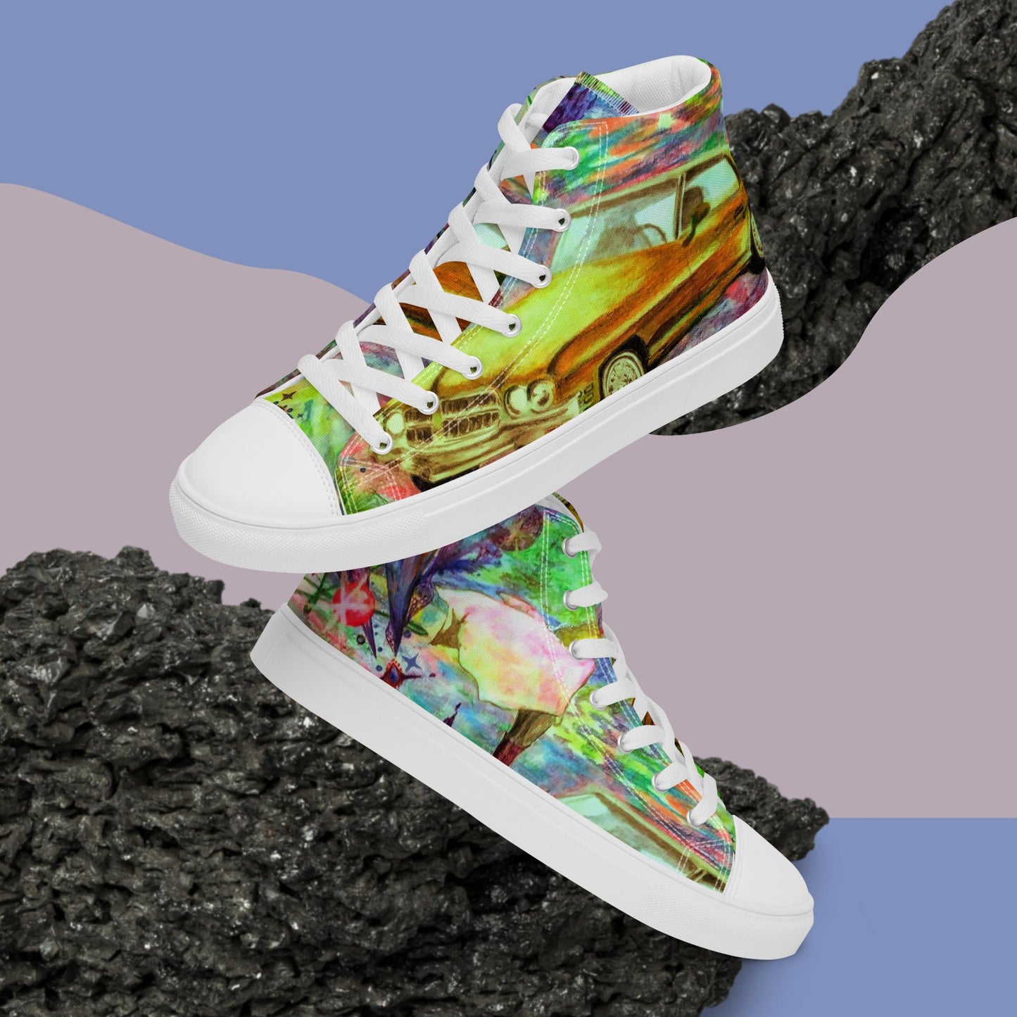 Dream Trek: Women’s high top canvas shoes:  WH