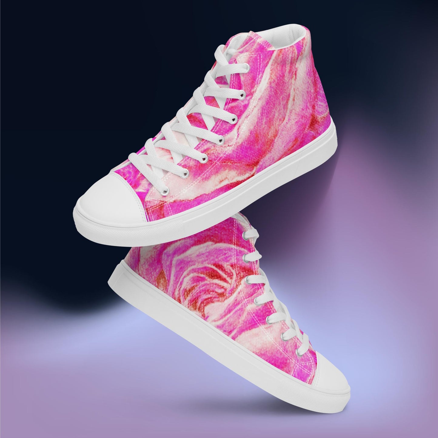 Rose High: Women’s high top canvas shoes:  WH