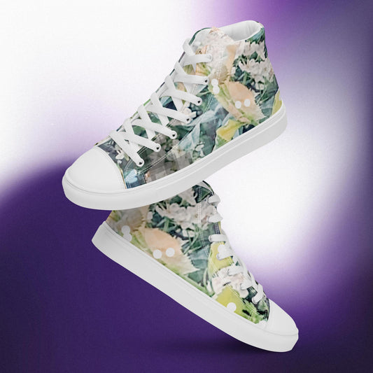 Blossomi:  Women’s high top canvas shoes:  WH