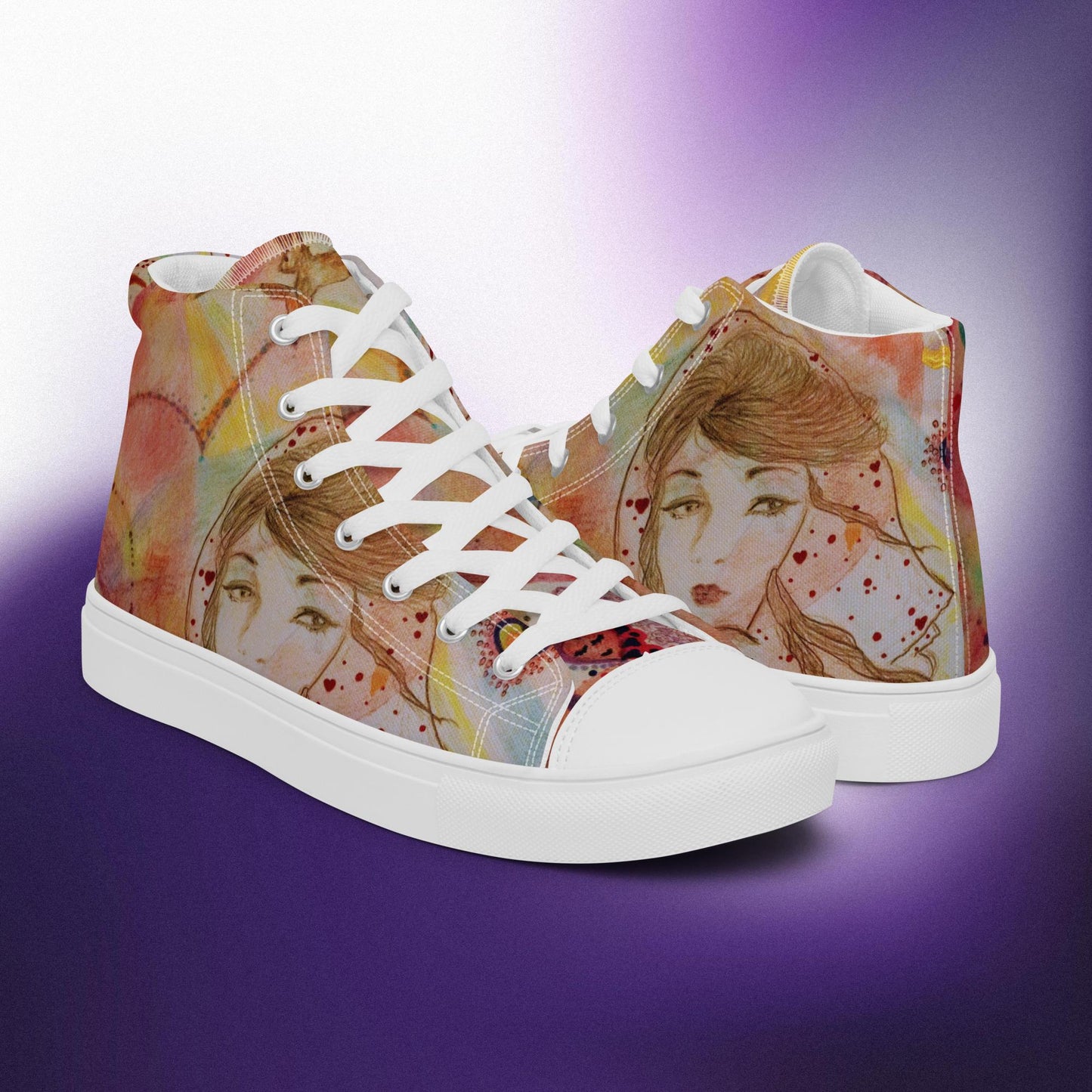 Journey 5D Up: Women’s high top canvas shoes:  WH