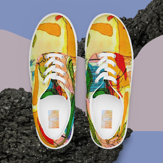 Sunset Village: Women’s lace-up canvas shoes